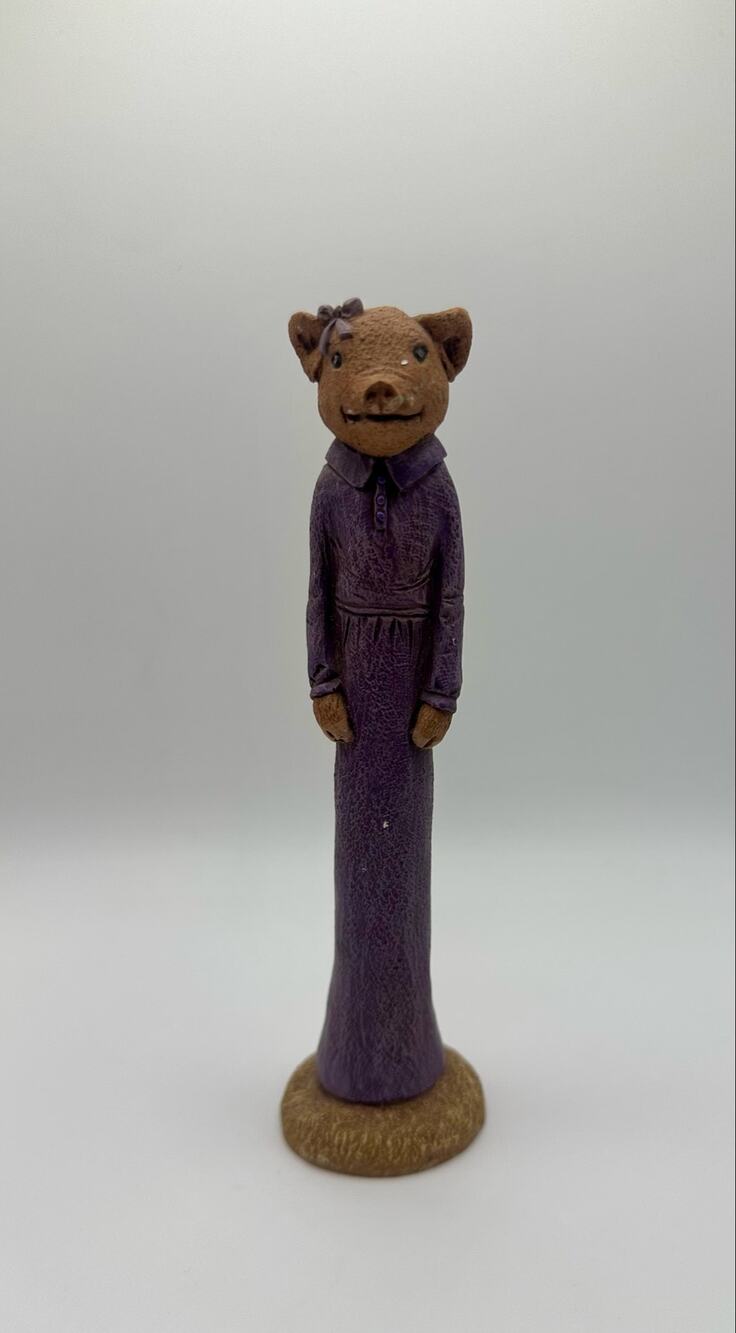 Jim Shore Skinny Girl Pig 1992